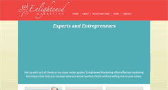 Desktop Screenshot of enlightenedmarketing.com