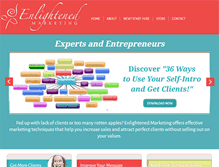 Tablet Screenshot of enlightenedmarketing.com